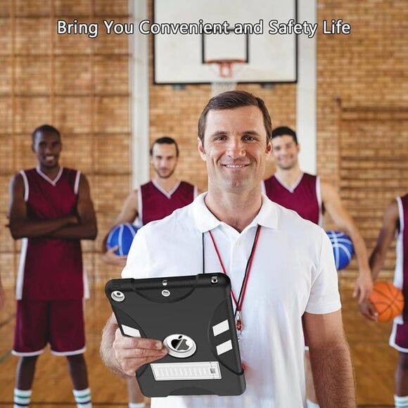 Rantice Case for iPad 9th/8th/7th - Heavy Duty Shockproof Rugged Protective Case - Picture 4 of 9